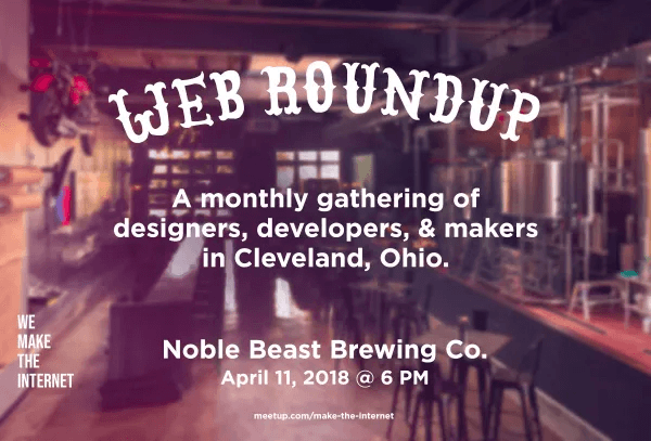The promotional banner I designed for my first Meetup event