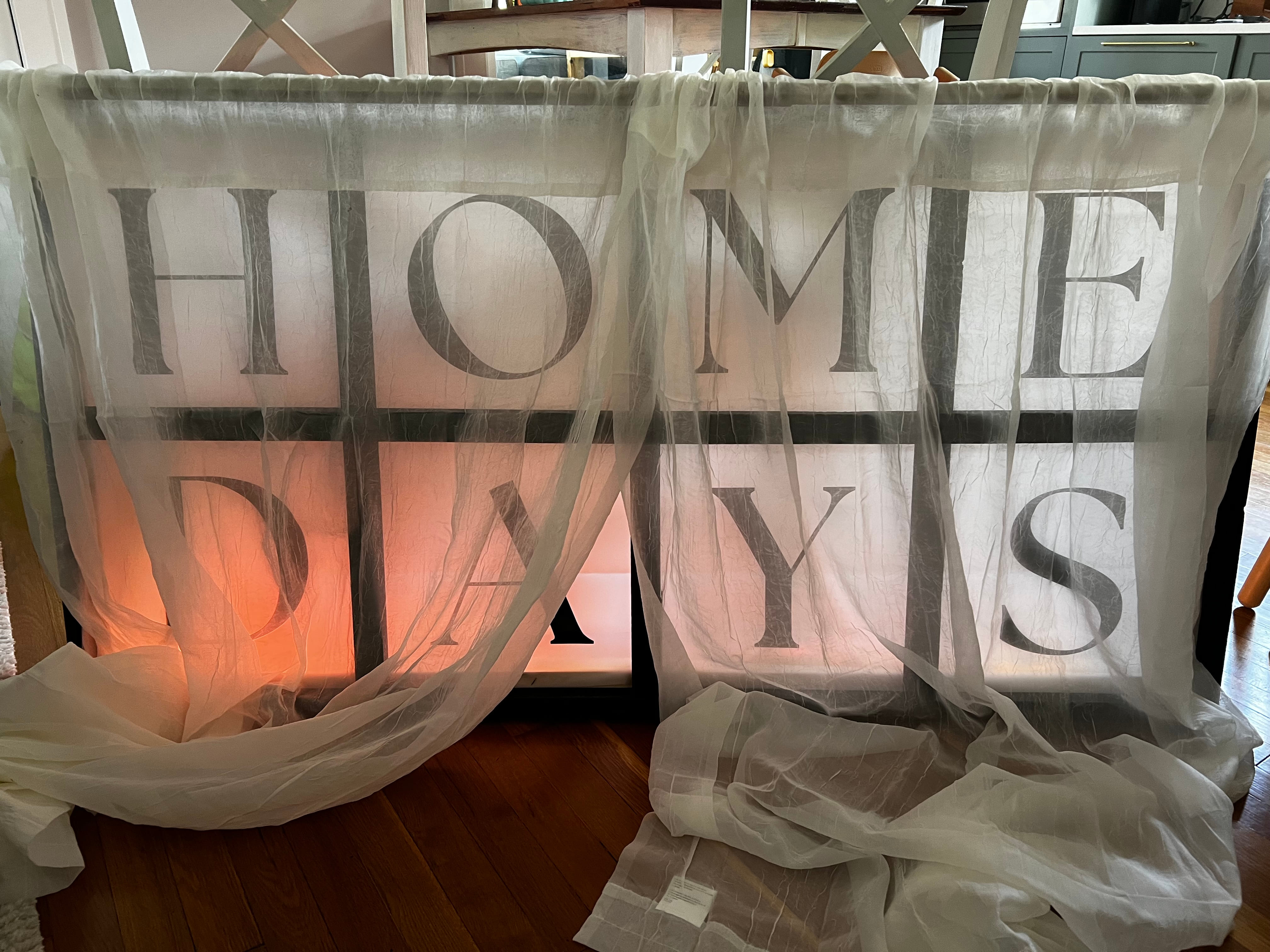 The finished sign